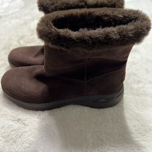 Skechers Brown Fur-Lined Boots